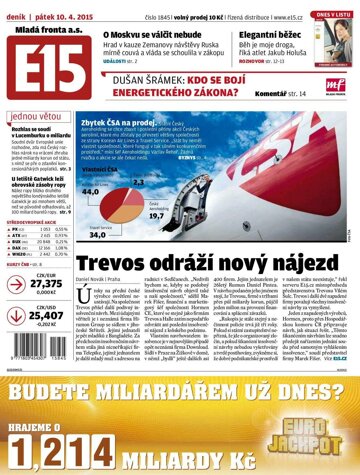 Obálka e-magazínu E15 10.4.2015