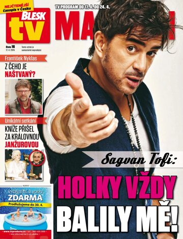 Obálka e-magazínu Blesk Tv magazín -- 17.4.2015