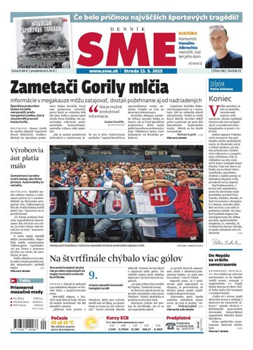 Obálka e-magazínu SME 13.5.2015