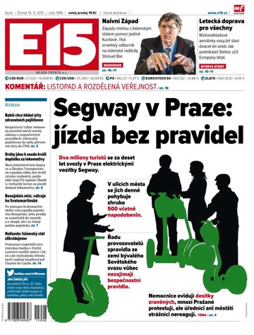 Obálka e-magazínu E15 19.11.2015