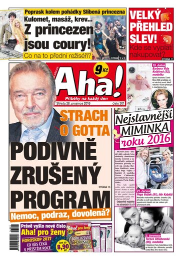 Obálka e-magazínu AHA! 28.12.2016