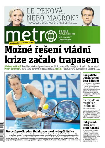 Obálka e-magazínu deník METRO 5.5.2017