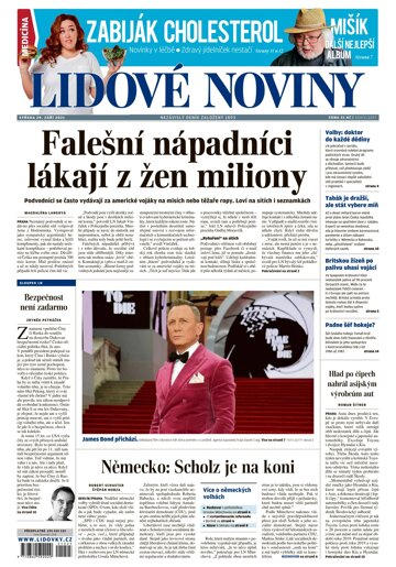 Obálka e-magazínu Lidové noviny 29.9.2021