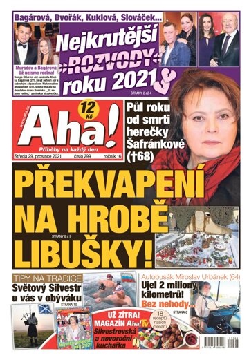 Obálka e-magazínu AHA! 29.12.2021