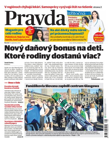 Obálka e-magazínu Pravda 19. 9. 2024