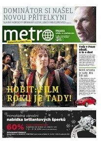 Obálka e-magazínu deník METRO 12.12.2012