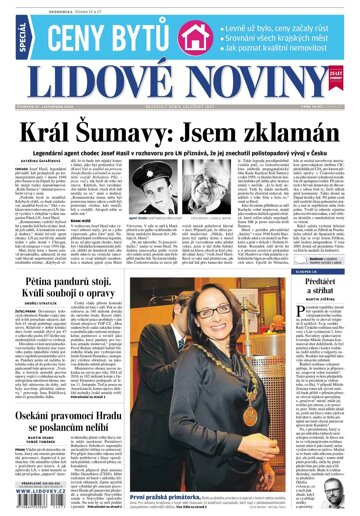 Obálka e-magazínu Lidové noviny 27.11.2014