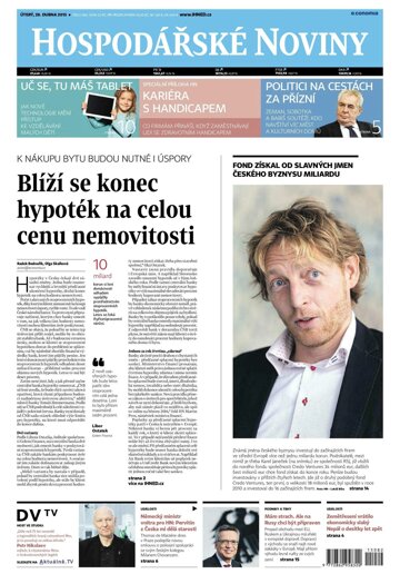 Obálka e-magazínu Hospodářské noviny 082 - 28.4.2015