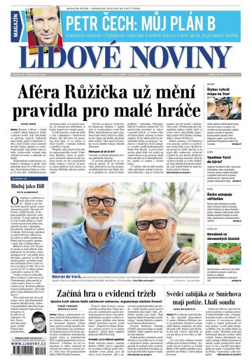 Obálka e-magazínu Lidové noviny 10.7.2015