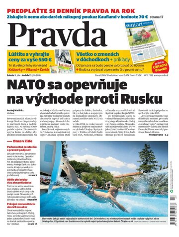 Obálka e-magazínu Pravda 9. 7. 2016