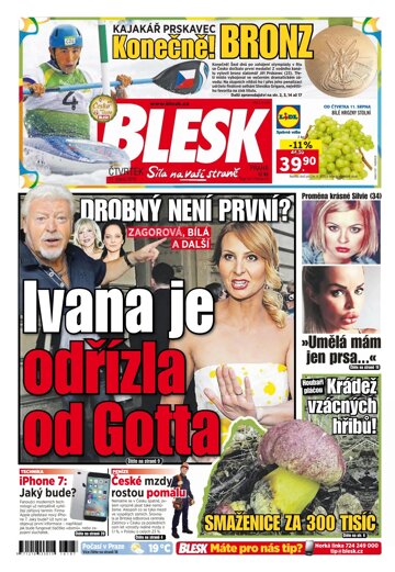 Obálka e-magazínu Blesk 11.8.2016