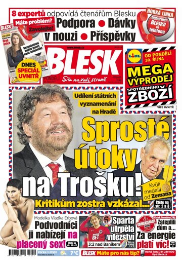 Obálka e-magazínu Blesk 30.10.2017