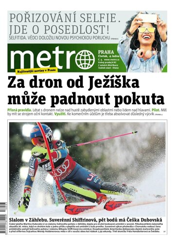 Obálka e-magazínu deník METRO 4.1.2018