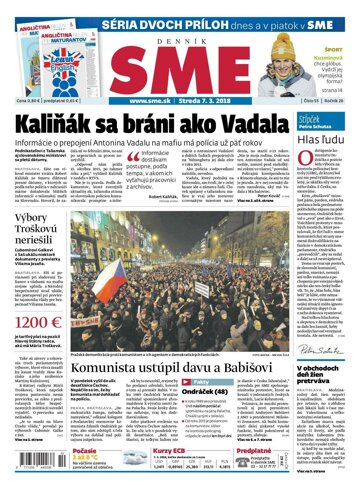 Obálka e-magazínu SME 7.3.2018