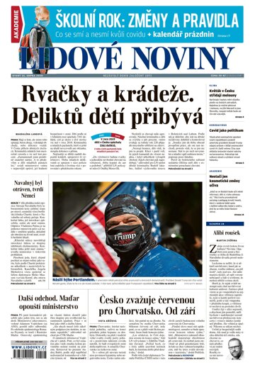 Obálka e-magazínu Lidové noviny 25.8.2020