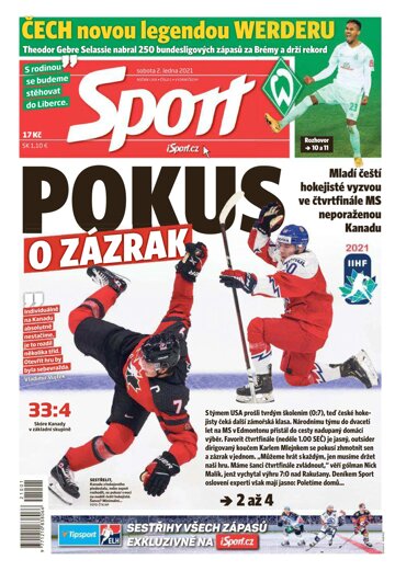 Obálka e-magazínu Sport 2.1.2021