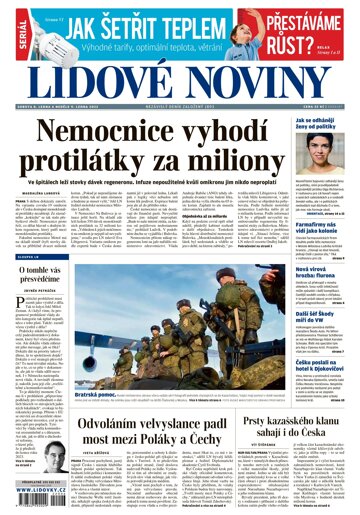 Obálka e-magazínu Lidové noviny 8.1.2022