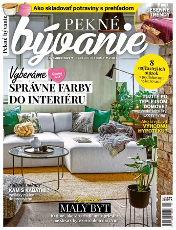 Obálka e-magazínu Pekné bývanie 11/2021