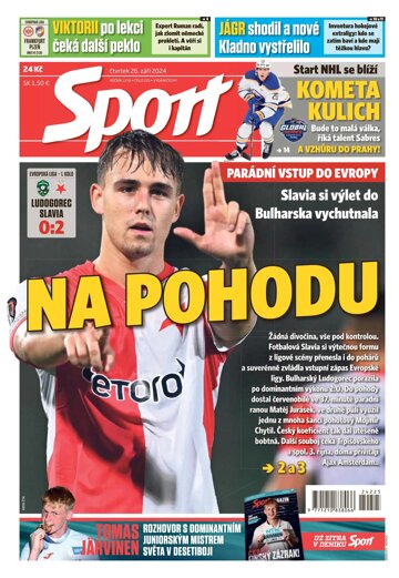 Obálka e-magazínu Sport 26.9.2024