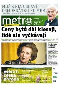 Obálka e-magazínu deník METRO 9.4.2013