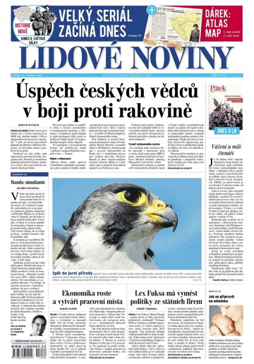 Obálka e-magazínu Lidové noviny 10.4.2015