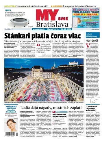 Obálka e-magazínu SME MY Bratislava 18.11.2016