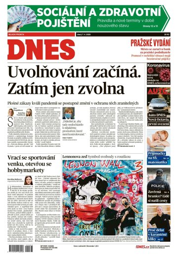 Obálka e-magazínu MF Dnes 7.4.2020