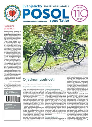 Obálka e-magazínu Evanjelický posol spod Tatier 20-21/2020