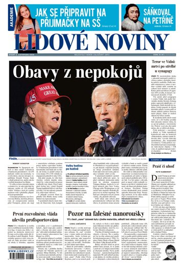 Obálka e-magazínu Lidové noviny 3.11.2020