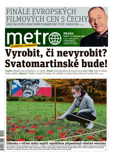 Obálka e-magazínu deník METRO 11.11.2020