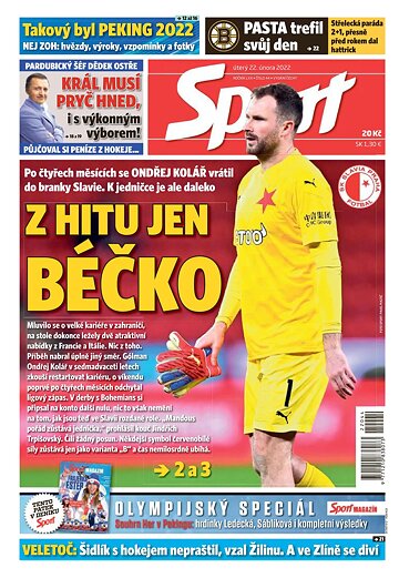 Obálka e-magazínu Sport 22.2.2022