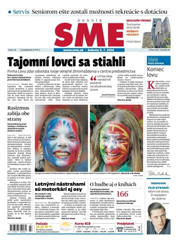 Obálka e-magazínu SME 9.11.2016