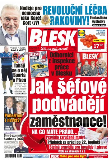 Obálka e-magazínu Blesk 2.3.2017