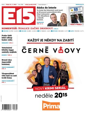 Obálka e-magazínu E15 15.2.2019