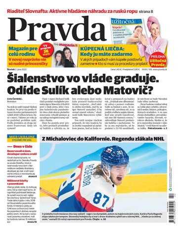 Obálka e-magazínu Pravda 2. 6. 2022