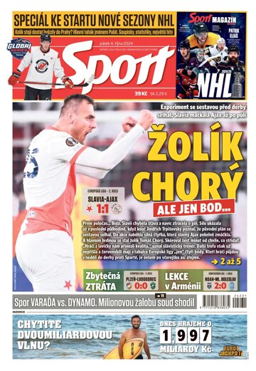 Obálka e-magazínu Sport 4.10.2024