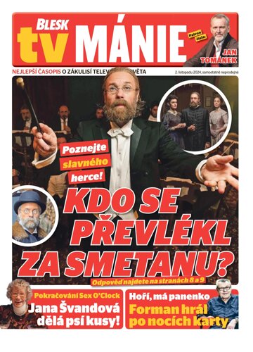 Obálka e-magazínu Blesk Tv manie 2.11.2024