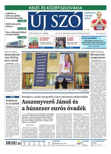 Obálka e-magazínu Új Szó 11.3.2015