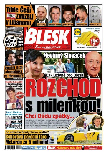 Obálka e-magazínu Blesk 20.7.2015