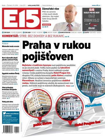 Obálka e-magazínu E15 6.10.2016