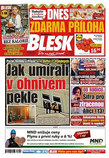 Obálka e-magazínu Blesk 22.1.2018