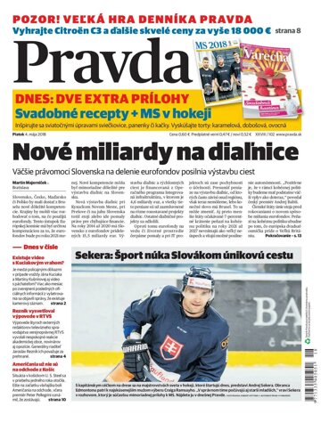 Obálka e-magazínu Pravda 4.5.2018