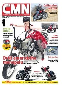 Obálka e-magazínu ČESKÉ MOTOCYKLOVÉ NOVINY 13/2012