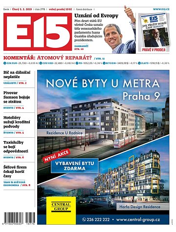 Obálka e-magazínu E15 5.2.2019