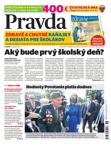 Obálka e-magazínu Pravda 31.8.2020