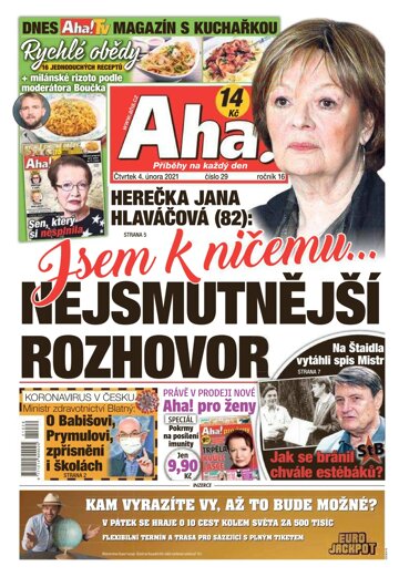 Obálka e-magazínu AHA! 4.2.2021