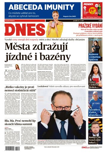 Obálka e-magazínu MF Dnes 15.11.2021