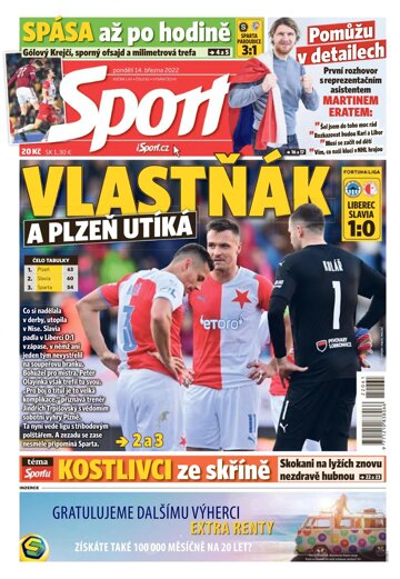 Obálka e-magazínu Sport 14.3.2022