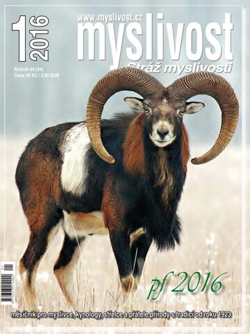 Obálka e-magazínu Myslivost 1/2016