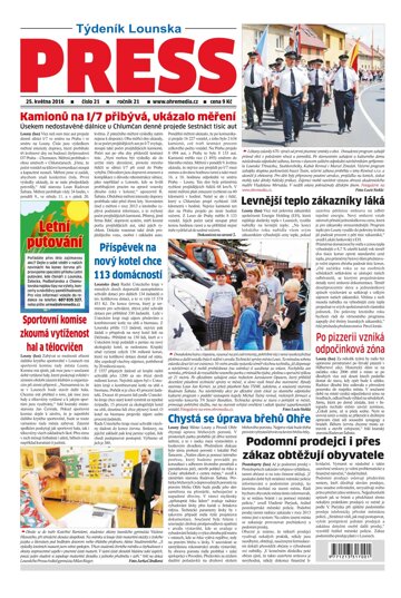 Obálka e-magazínu Lounský press 21/2016